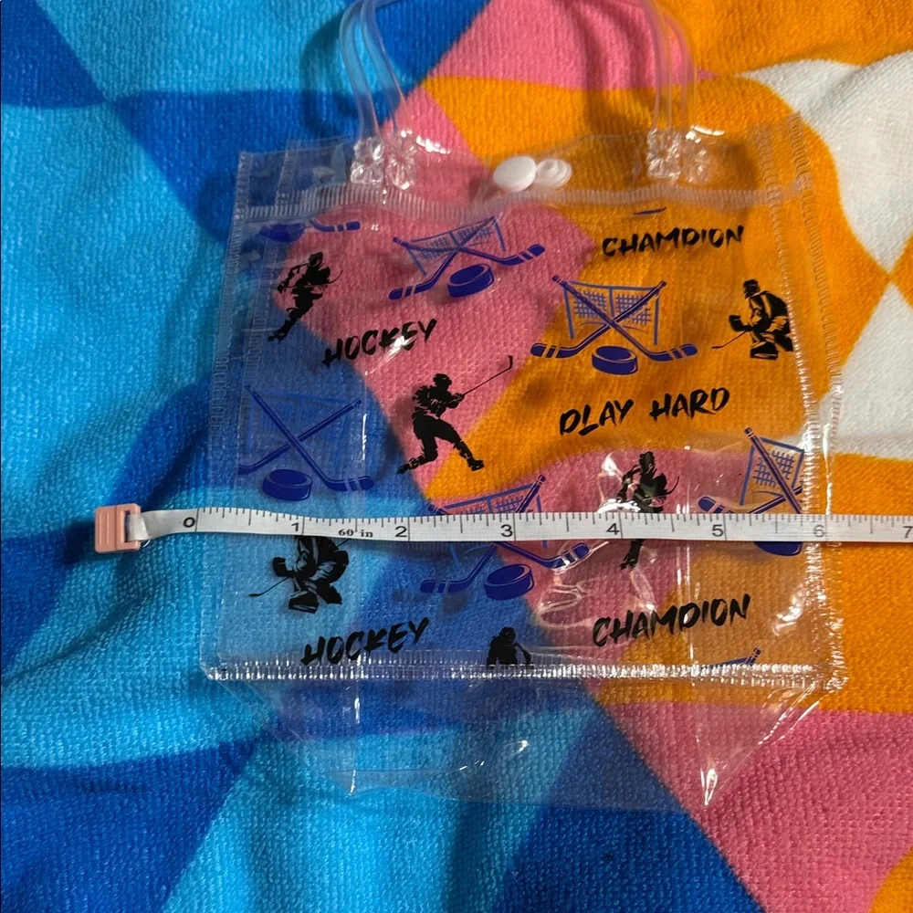 Clear Plastic Hockey Champion Bags